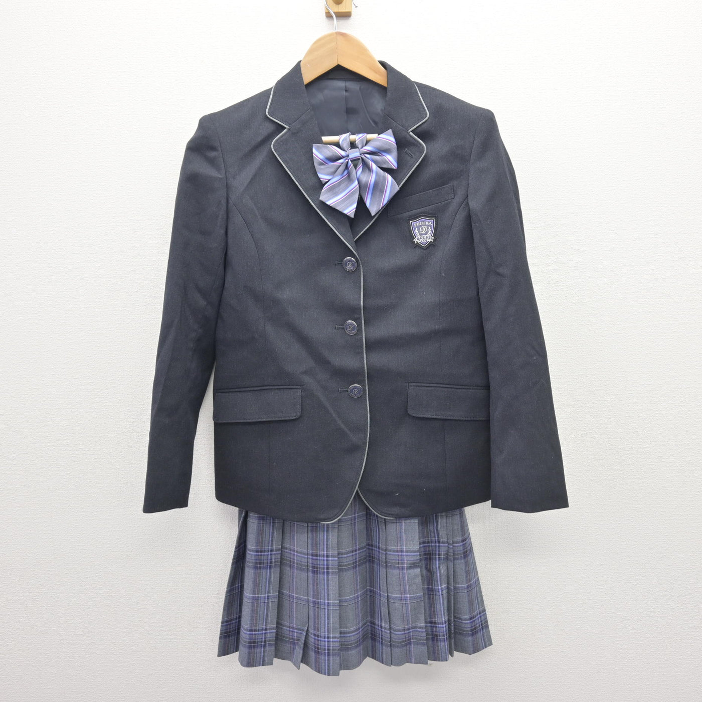 【中古】神奈川県 大師高等学校 女子制服 5点 (ブレザー・スカート) sf110263