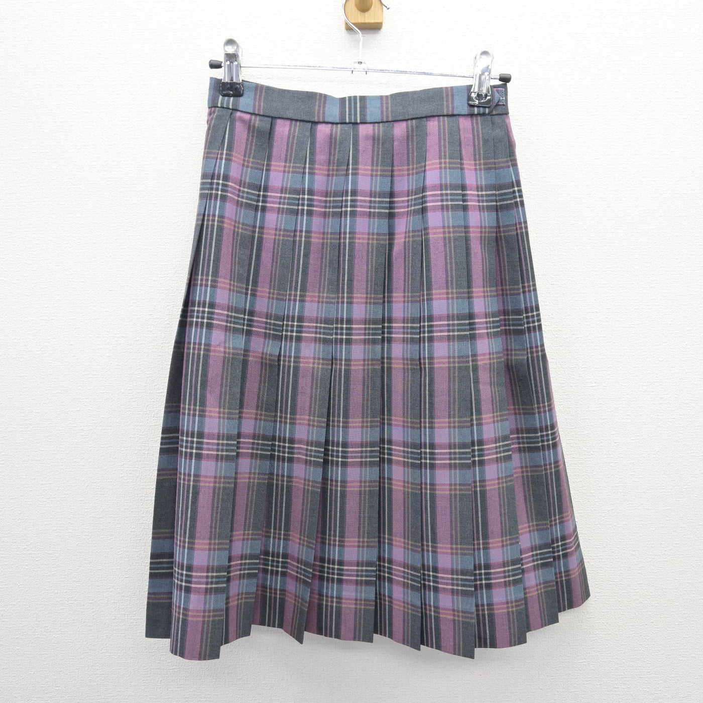 【中古】東京都 共立女子第二高等学校 女子制服 2点 (ニットベスト・スカート) sf110267