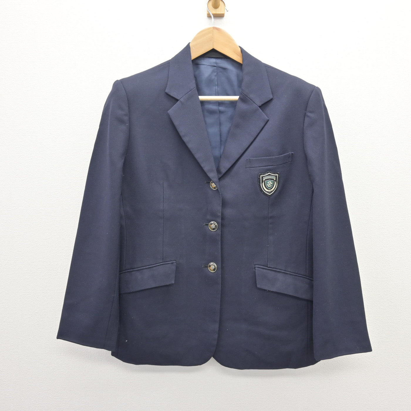 【中古】兵庫県 篠山産業高等学校 女子制服 2点 (ブレザー・スカート) sf110282