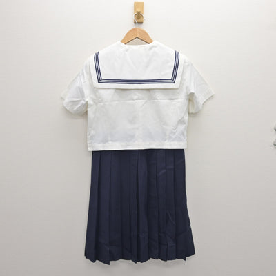 【中古】福岡県 博多女子高等学校 女子制服 2点 (セーラー服・ジャンパースカート) sf110304