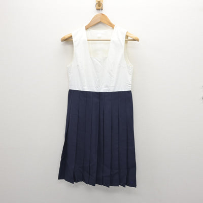 【中古】福岡県 博多女子高等学校 女子制服 2点 (セーラー服・ジャンパースカート) sf110304
