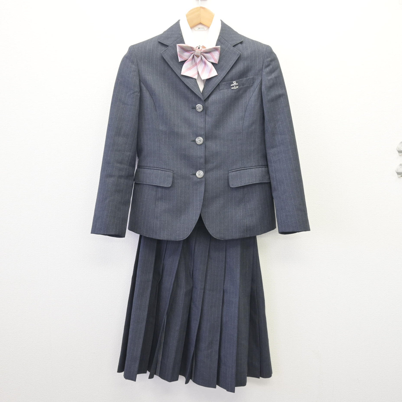 【中古】三重県 四日市メリノール学院 女子制服 5点 (ブレザー・シャツ・スカート) sf110320