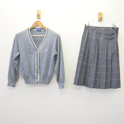 【中古】三重県 四日市メリノール学院 女子制服 2点 (ニット・スカート) sf110322
