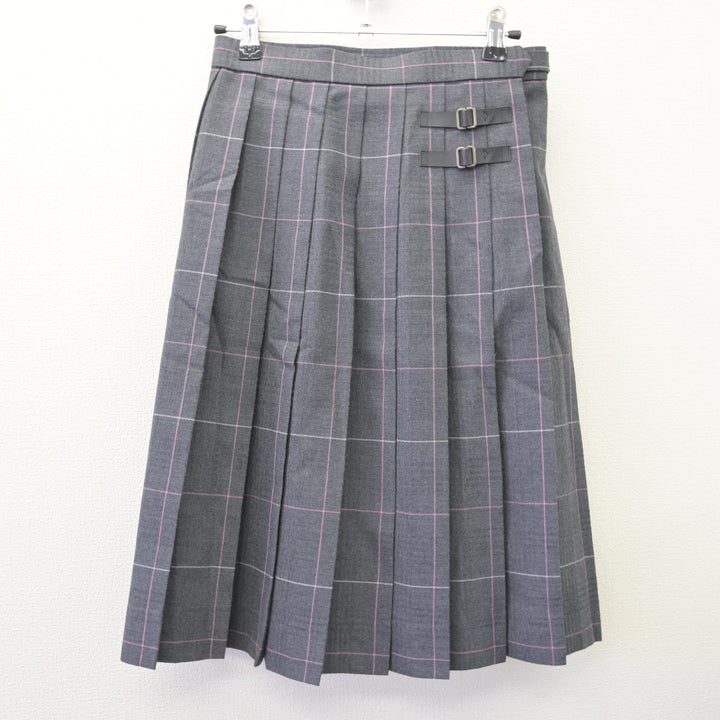 中古】三重県 四日市メリノール学院 女子制服 2点 (ニット・スカート 
