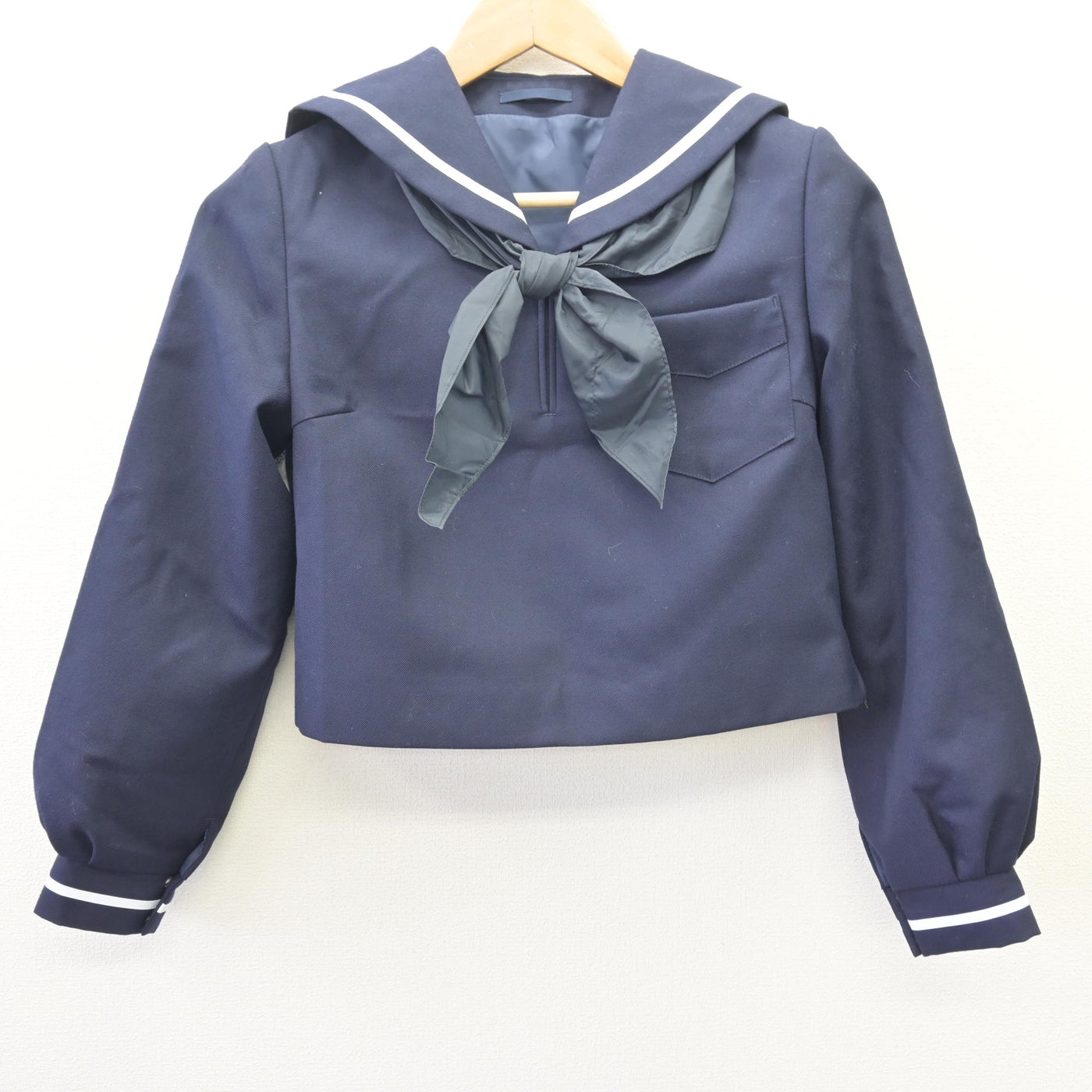 【中古】北海道 北星学園女子中学校 女子制服 3点 (セーラー服・スカート) sf110324