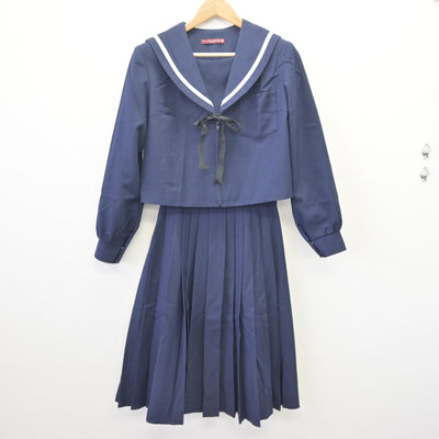 【中古】愛知県 楠中学校 女子制服 3点 (セーラー服・スカート) sf110337