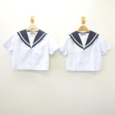 【中古】愛知県 楠中学校 女子制服 3点 (セーラー服・スカート) sf110338