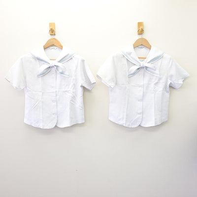 【中古】京都府 京都聖母学院中学校・高等学校 女子制服 3点 (セーラー服・スカート) sf110344