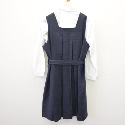 【中古】京都府 京都聖母学院中学校・高等学校 女子制服 4点 (ブレザー・シャツ・ジャンパースカート) sf110348