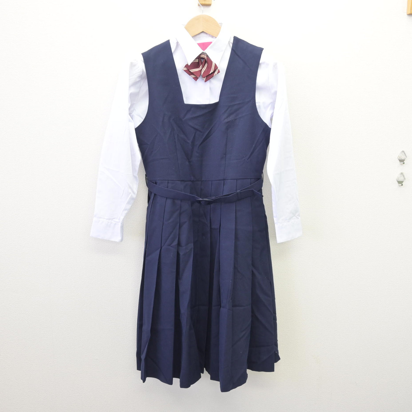 【中古】新潟県 新津第一中学校 女子制服 4点 (ブレザー・シャツ・ジャンパースカート) sf110397