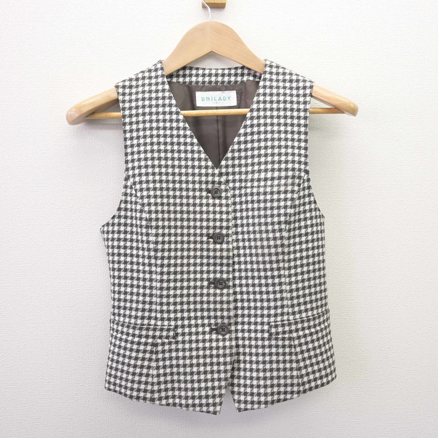 【中古】 事務服 女子制服 2点 (ベスト・スカート) sf110411