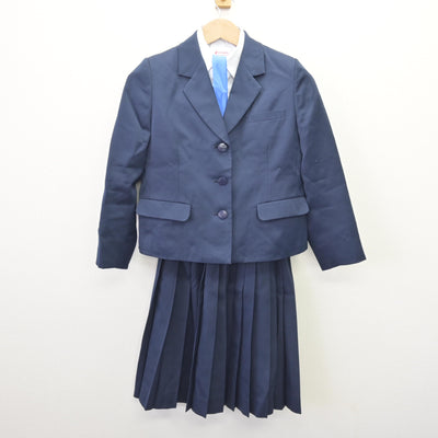 【中古】愛媛県 今治北高等学校 女子制服 5点 (ブレザー・ベスト・シャツ・スカート) sf110417