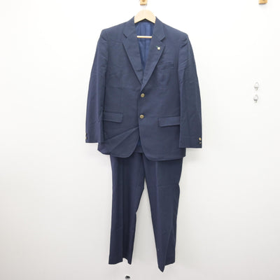 【中古】北海道 岩見沢緑陵高等学校 男子制服 3点 (ブレザー・ズボン) sf110435