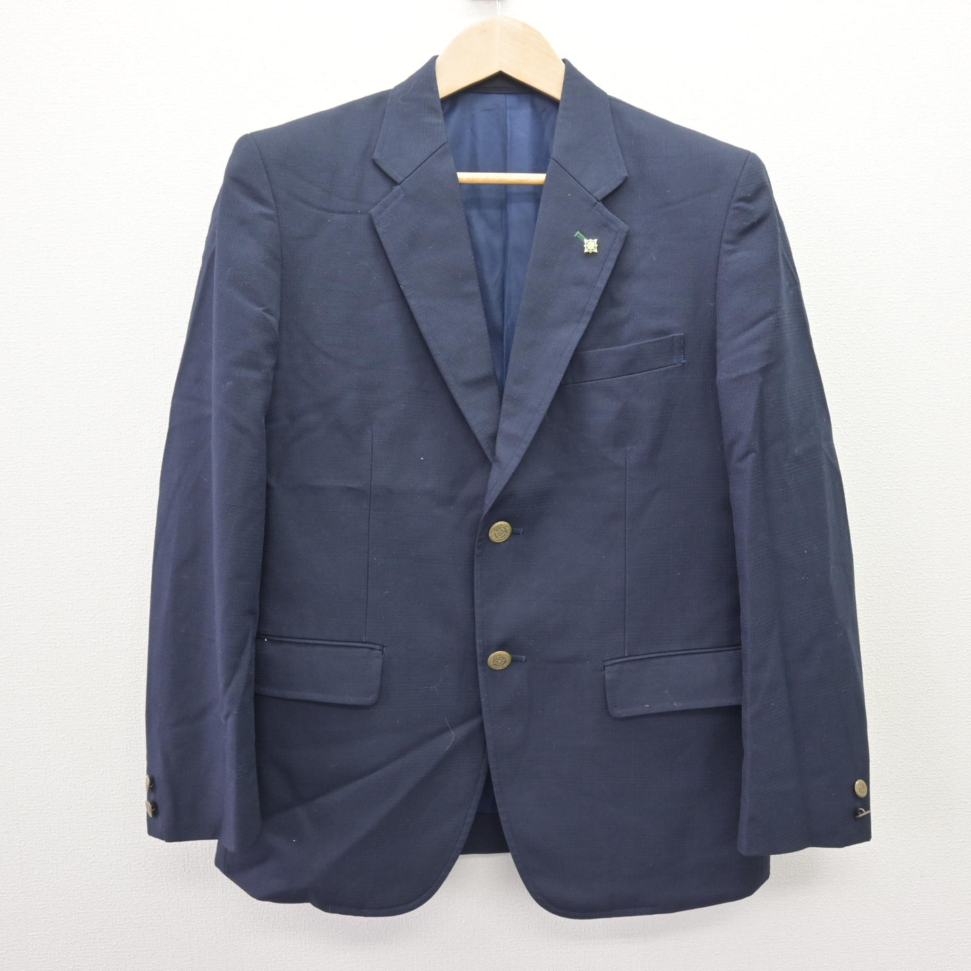 【中古】北海道 岩見沢緑陵高等学校 男子制服 3点 (ブレザー・ズボン) sf110435