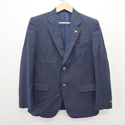 【中古】北海道 岩見沢緑陵高等学校 男子制服 3点 (ブレザー・ズボン) sf110435