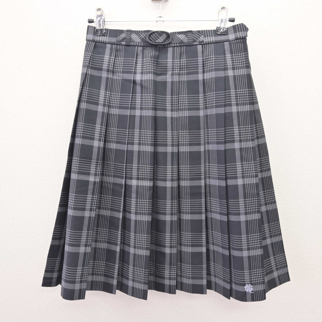 大阪高等学校　制服　女子　スカート 中古】大阪府 野崎高等学校 女子制服 3点 (ブレザー・シャツ