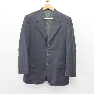 【中古】愛媛県 松山西中等教育学校 男子制服 2点 (ブレザー・ニットベスト) sf110452