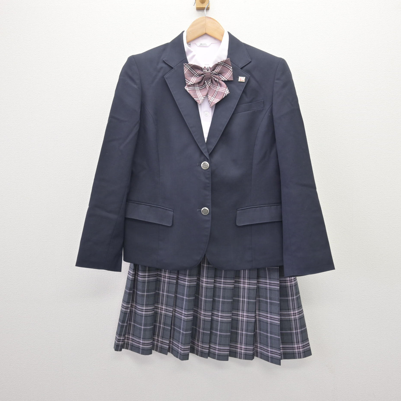 【中古】兵庫県 育英高等学校 女子制服 5点 (ブレザー・シャツ・スカート) sf110502