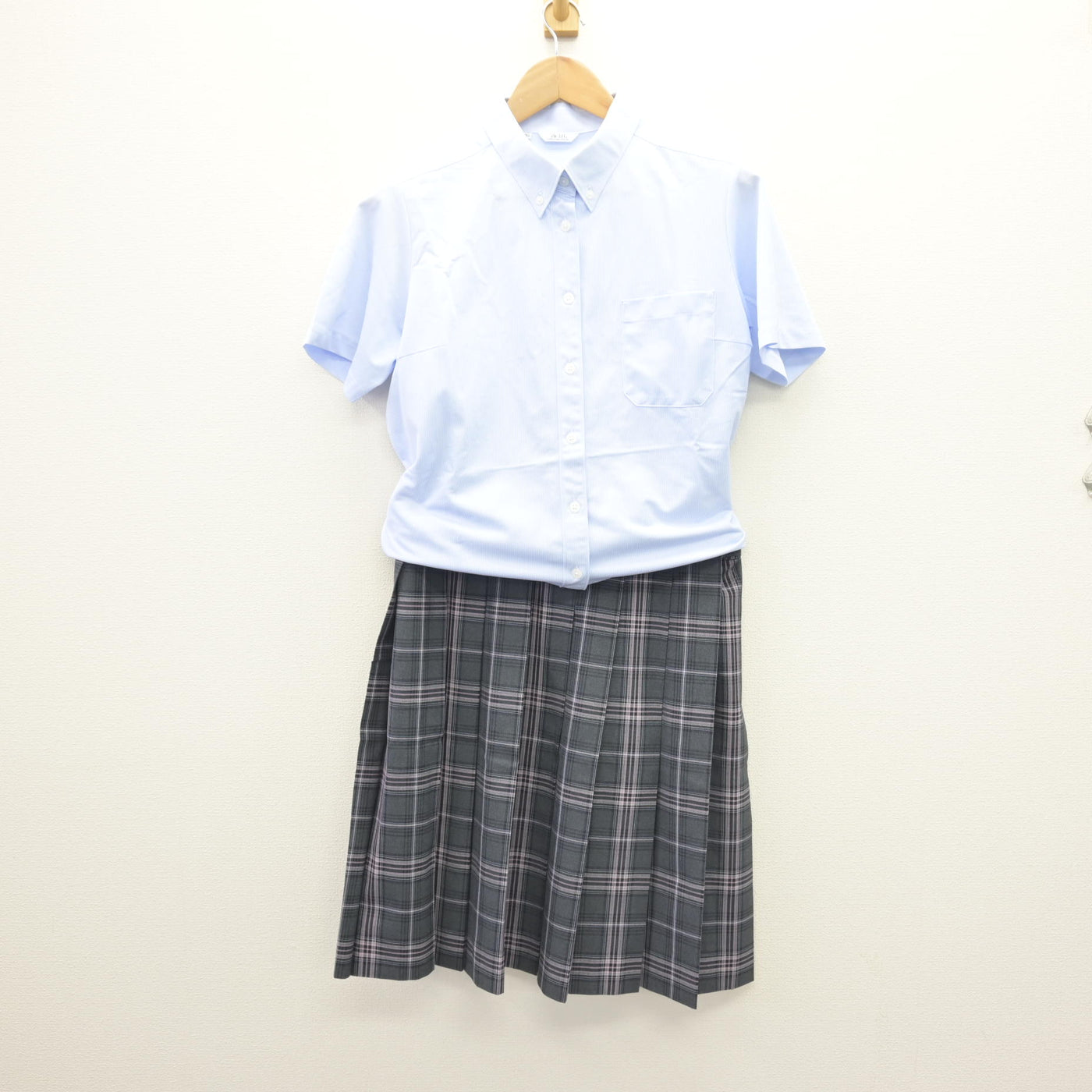 【中古】兵庫県 育英高等学校 女子制服 3点 (シャツ・スカート) sf110503
