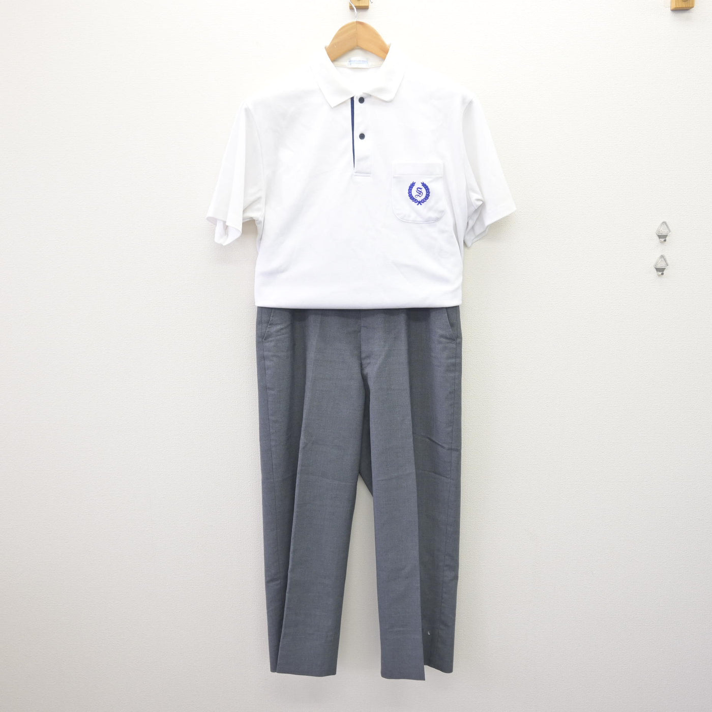 【中古】兵庫県 神港学園高等学校/旧制服 男子制服 2点 (シャツ・ズボン) sf110507