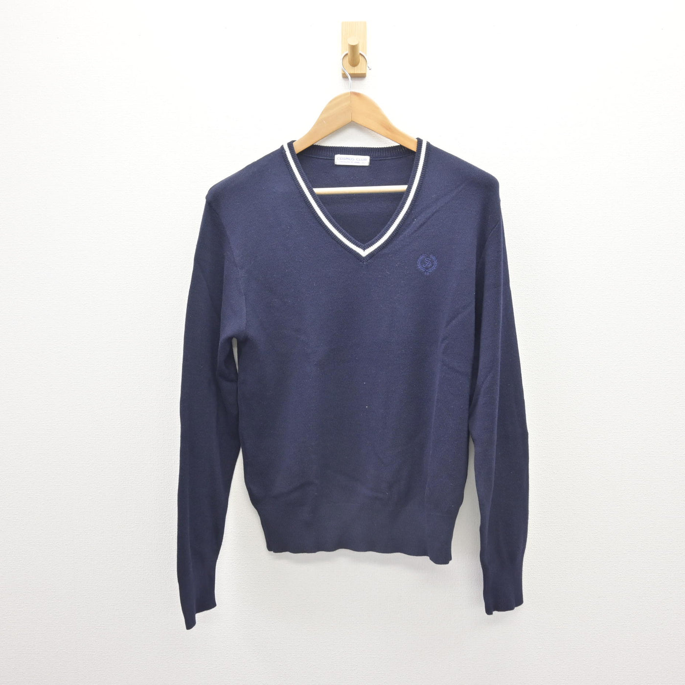 【中古】兵庫県 神港学園高等学校/旧制服 男子制服 2点 (ニット・シャツ) sf110508