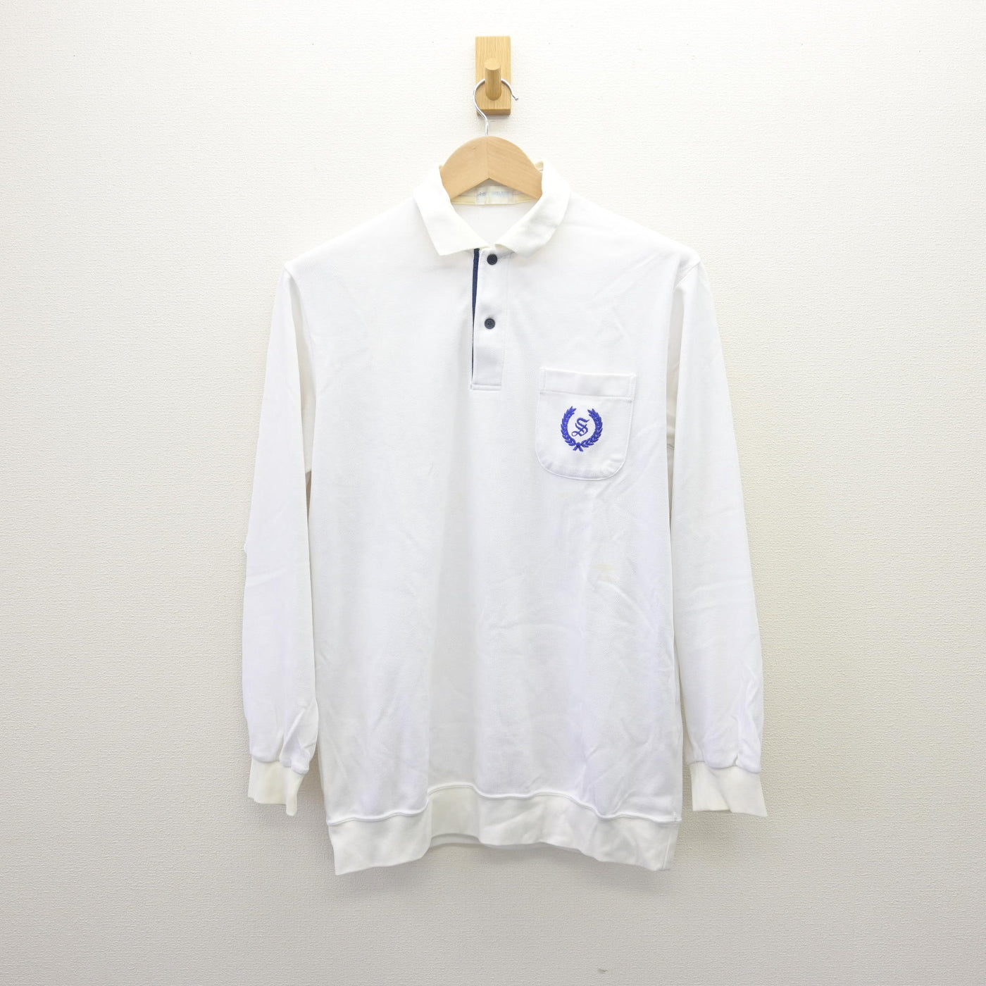 【中古】兵庫県 神港学園高等学校/旧制服 男子制服 2点 (ニット・シャツ) sf110508