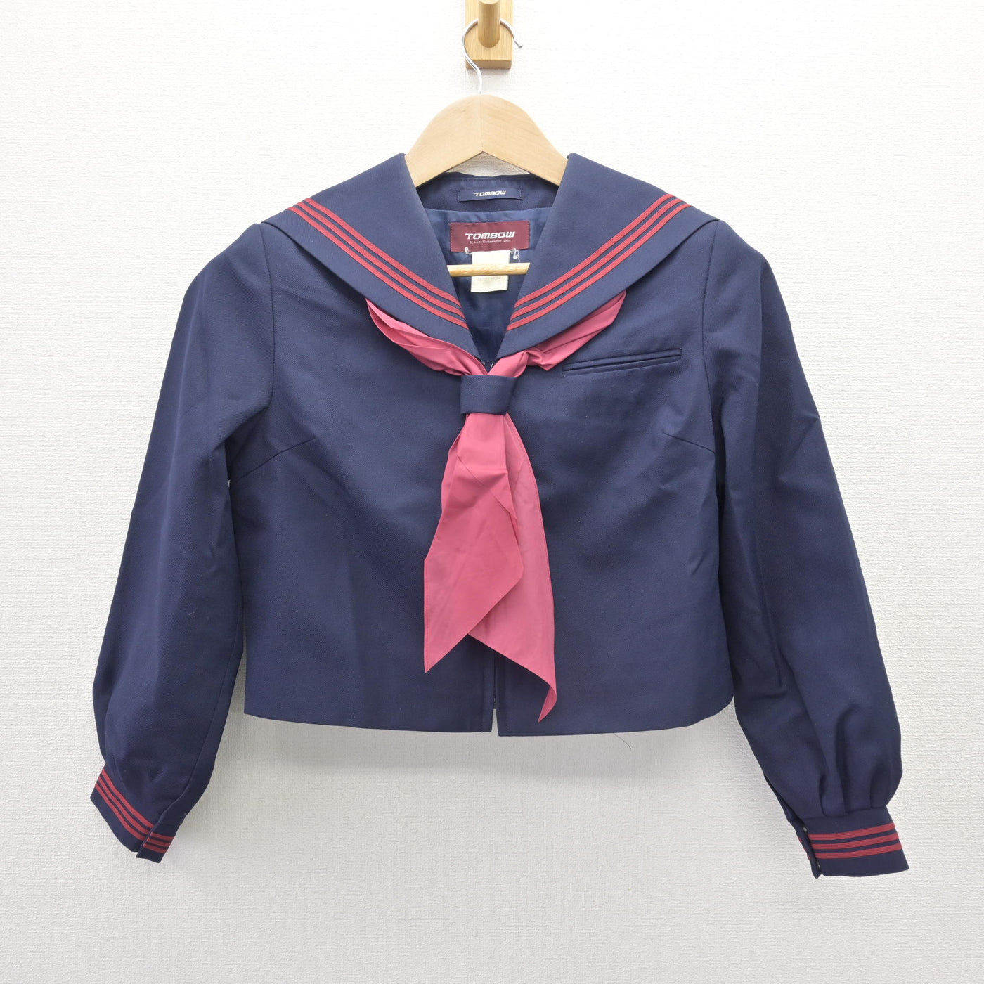 【中古】埼玉県 美原中学校 女子制服 3点 (セーラー服・スカート) sf110526