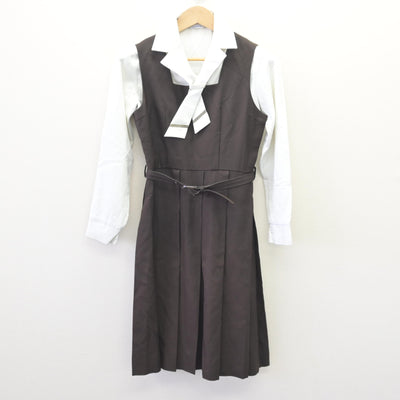 【中古】三重県 四日市商業高等学校/旧制服 女子制服 3点 (ブレザー・ブラウス・ジャンパースカート) sf110536