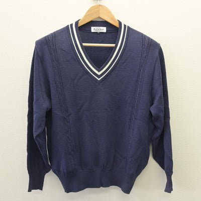 【中古】青森県 青森商業高等学校 女子制服 2点 (ニット・シャツ) sf110551