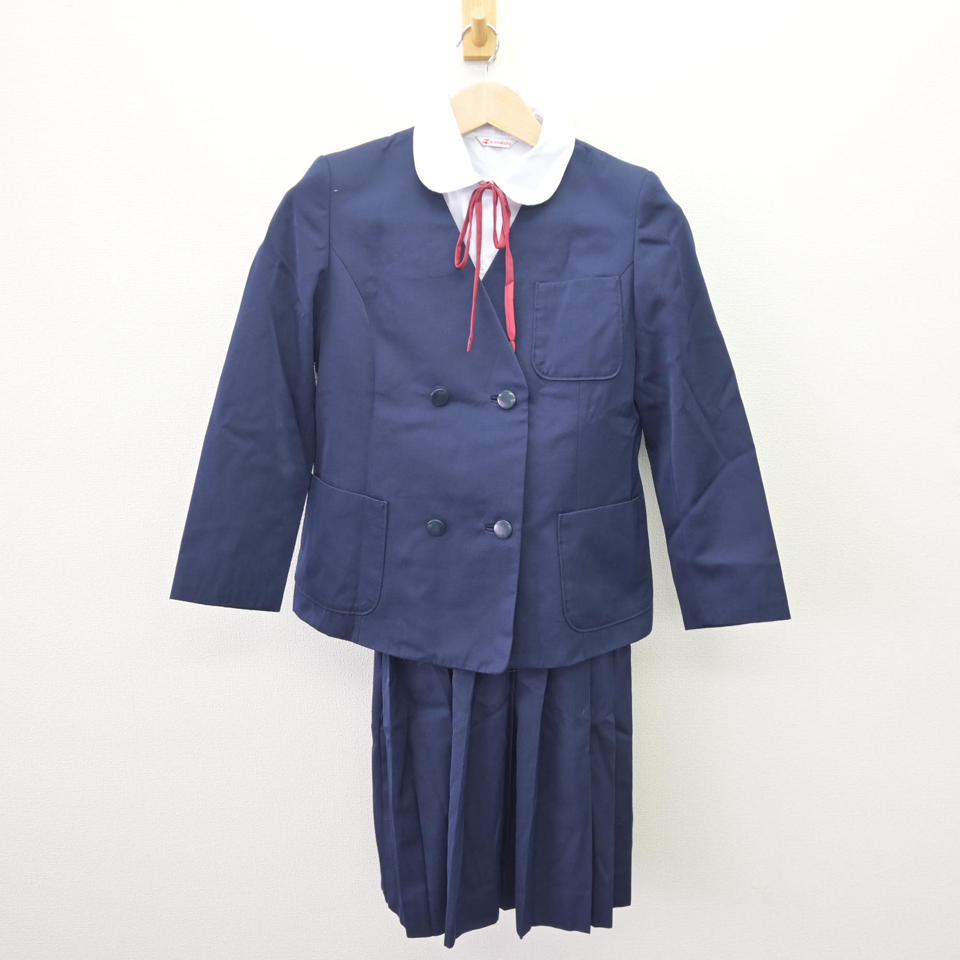 【中古】青森県 佃中学校 女子制服 4点 (ブレザー・シャツ・スカート) sf110569