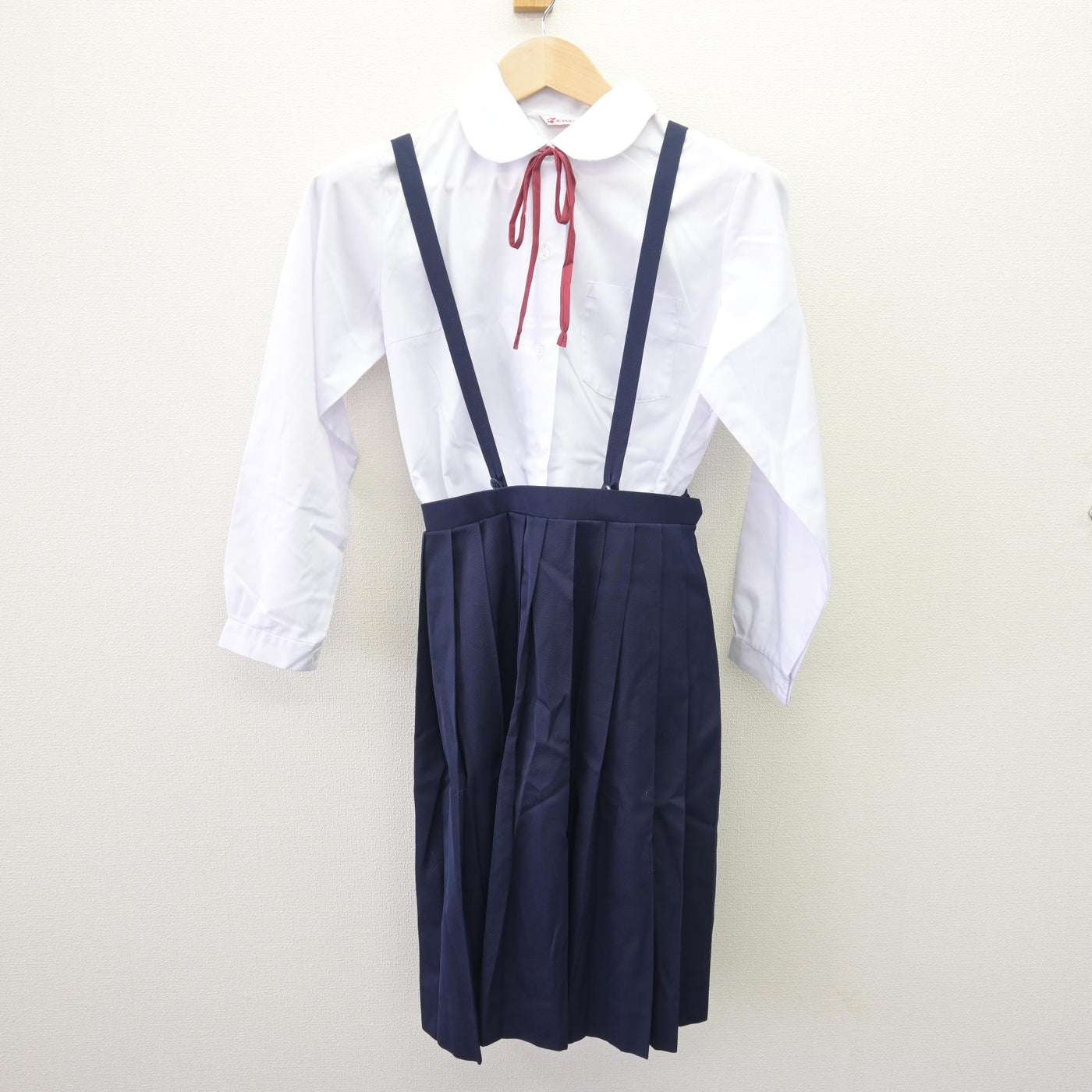【中古】青森県 佃中学校 女子制服 4点 (ブレザー・シャツ・スカート) sf110569