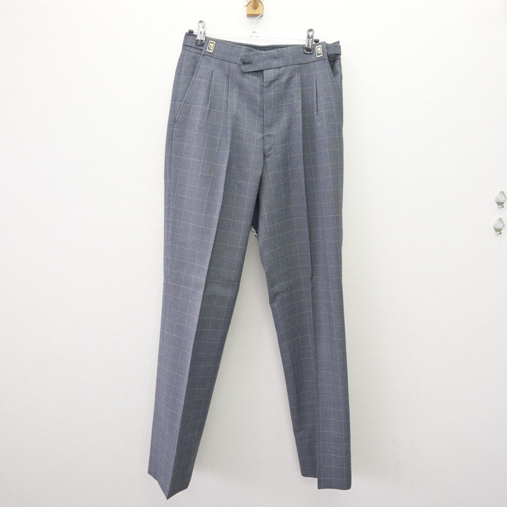 中古】奈良県 奈良大学附属高等学校 男子制服 3点 (ブレザー・ニット