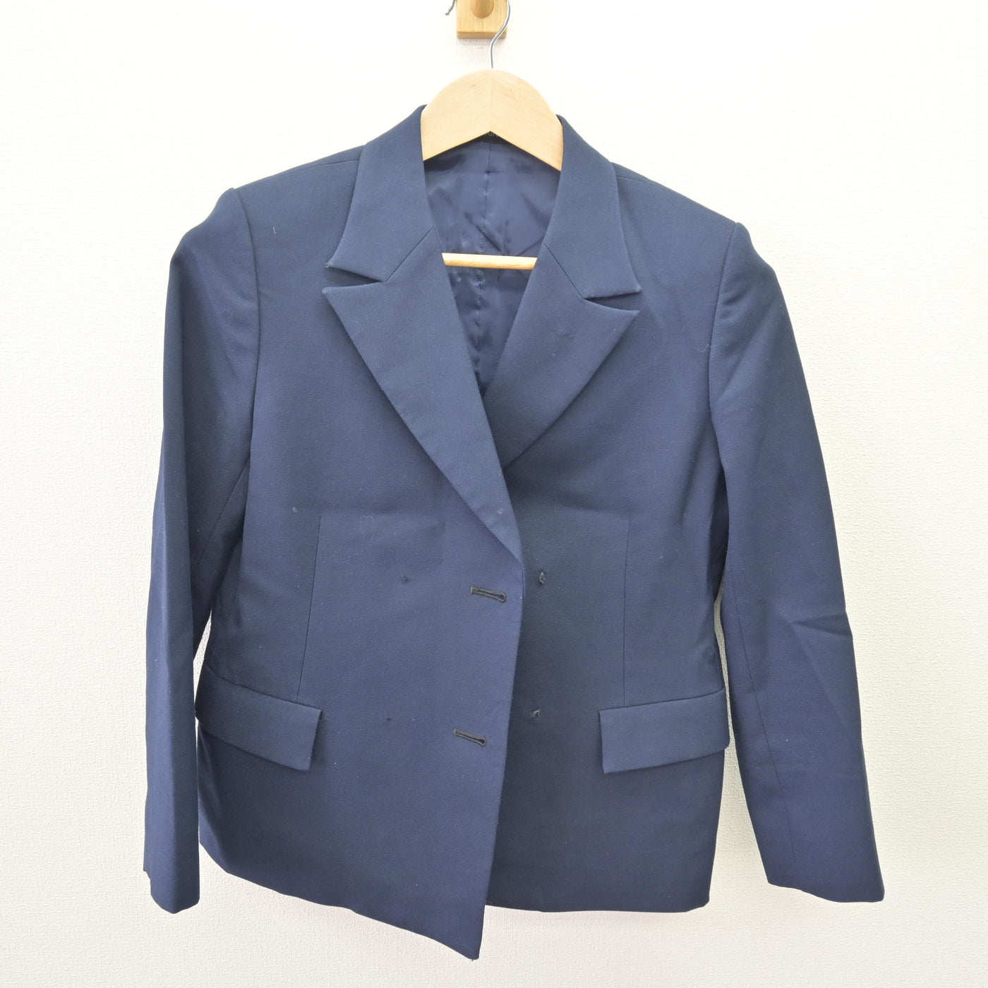 【中古】神奈川県 横浜国立大学教育学部 附属鎌倉中学校 女子制服 2点 (ブレザー・ジャンパースカート) sf110572