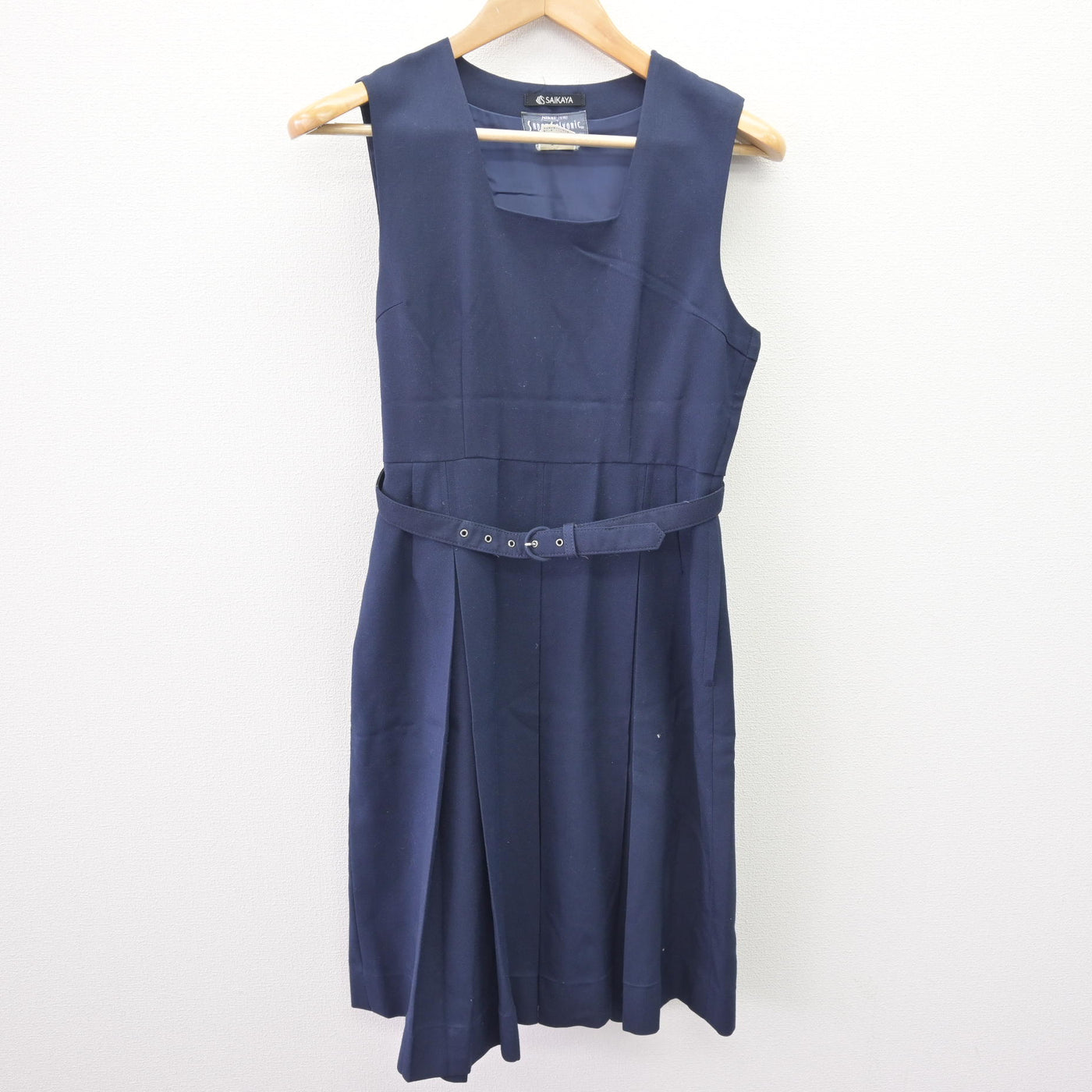 【中古】神奈川県 横浜国立大学教育学部 附属鎌倉中学校 女子制服 2点 (ブレザー・ジャンパースカート) sf110572