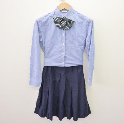 【中古】青森県 青森商業高等学校 女子制服 5点 (ブレザー・ベスト・シャツ・スカート) sf110575