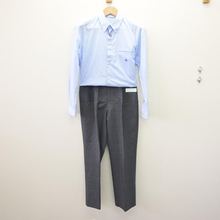 中古】岐阜県 大垣日本大学高等学校 男子制服 3点 (ブレザー・シャツ