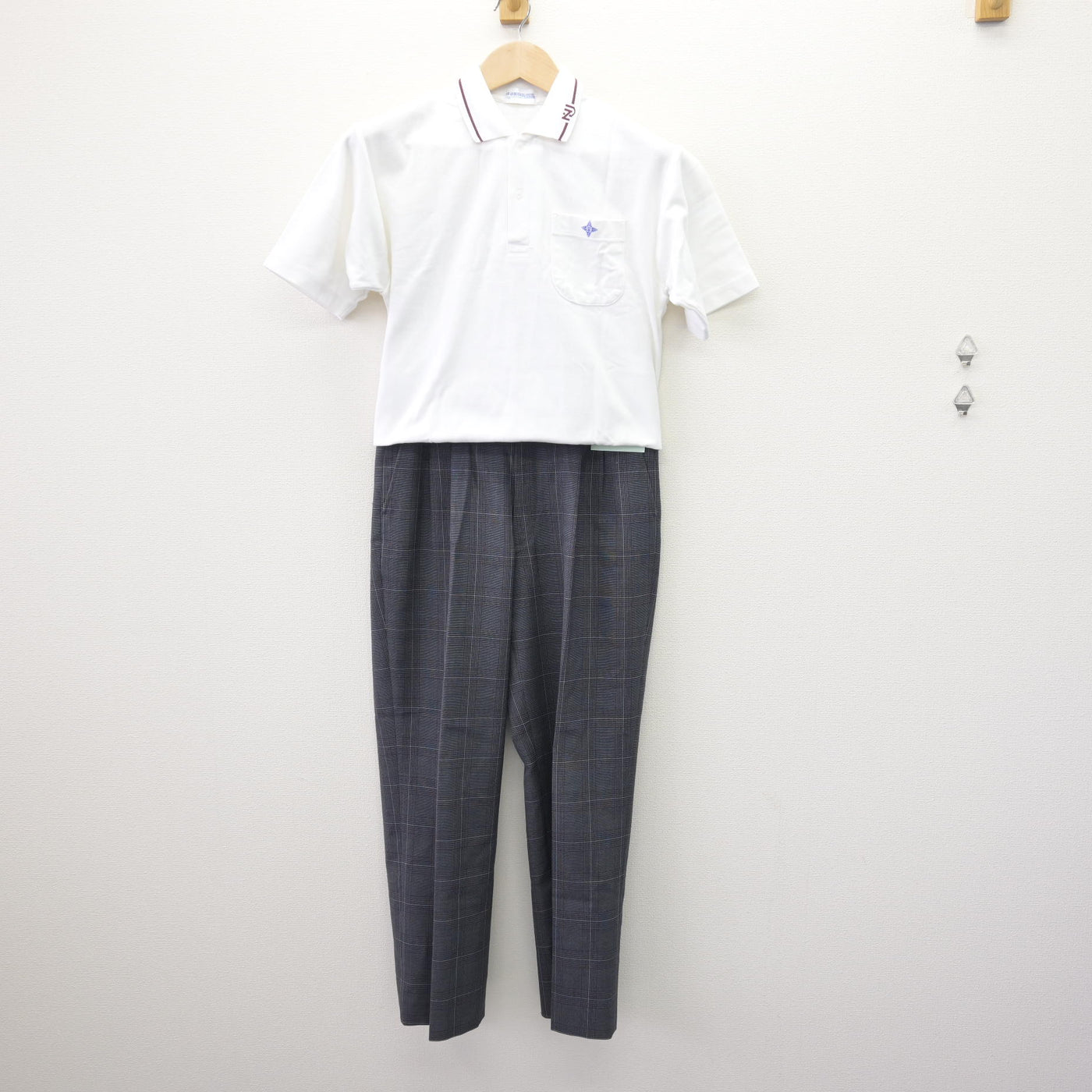 中古】岐阜県 大垣日本大学高等学校 男子制服 2点 (シャツ・ズボン 