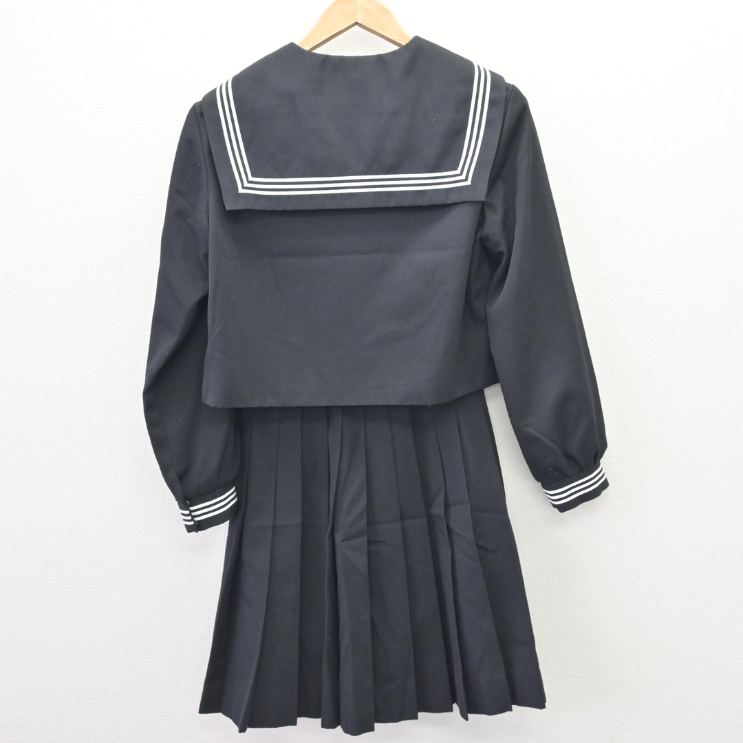 中古】北海道 女満別中学校 女子制服 4点 (セーラー服・スカート