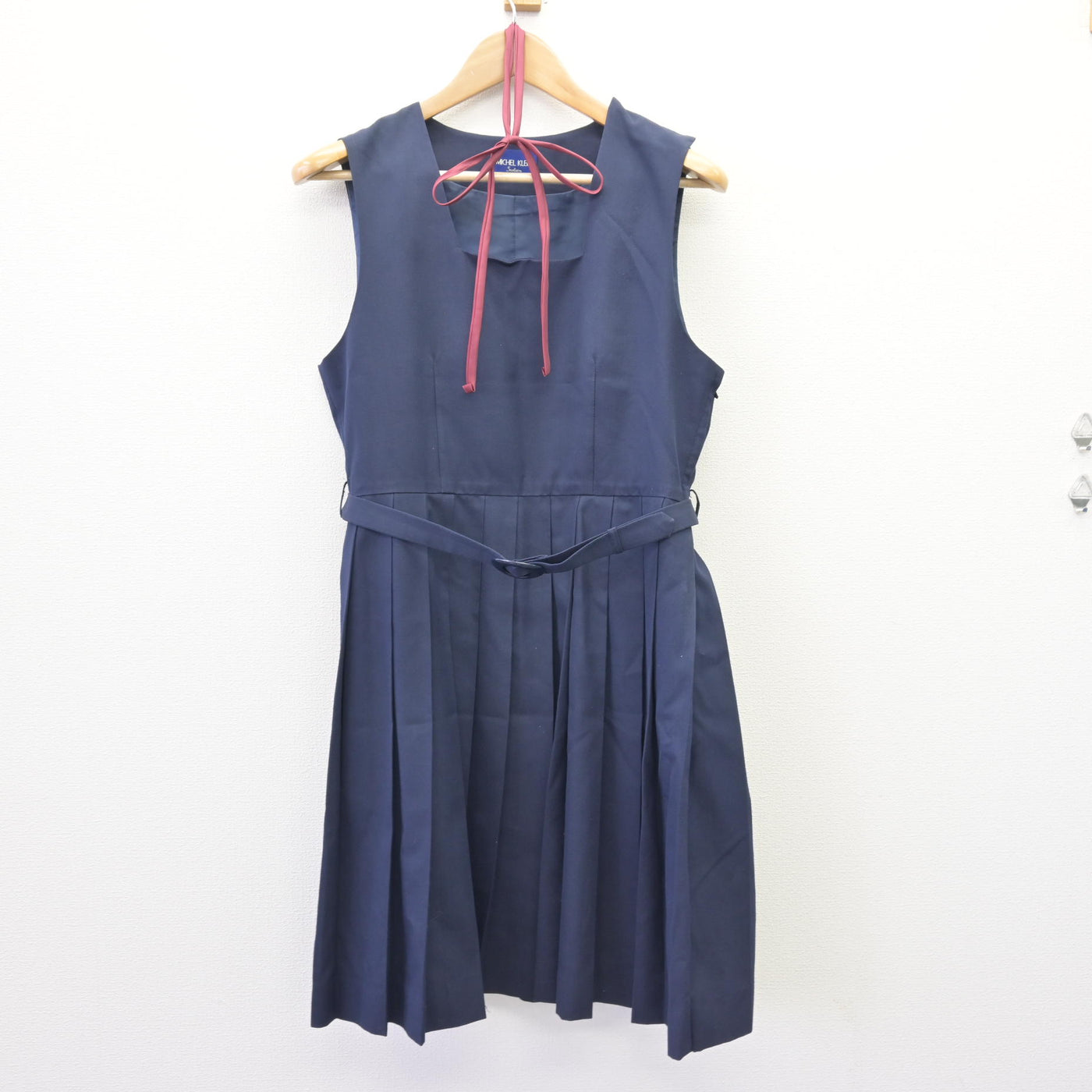 【中古】山口県 萩高等学校 女子制服 3点 (ジャンパースカート) sf111343