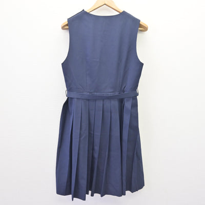 【中古】山口県 萩高等学校 女子制服 3点 (ジャンパースカート) sf111343