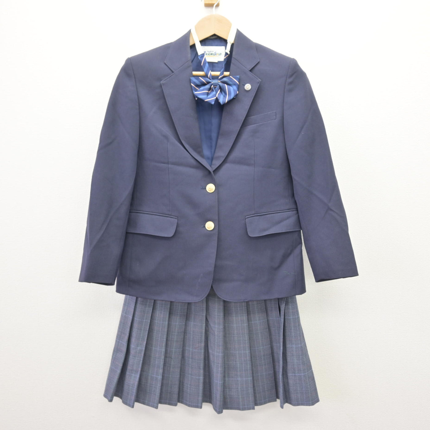 中古】東京都 青梅市立第七中学校 女子制服 4点 (ブレザー・スカート