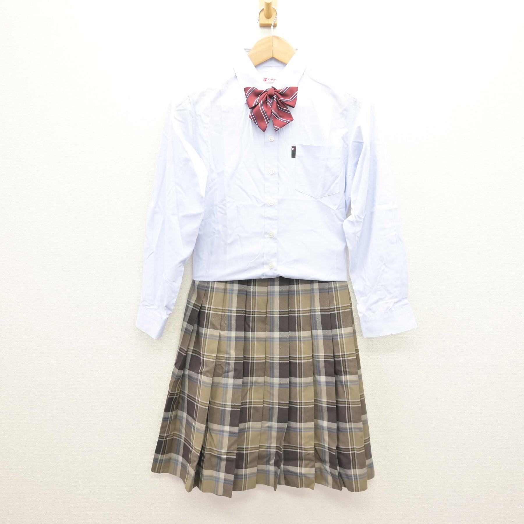 中古】東京都 京華女子中学校・高等学校 女子制服 4点 (ニット