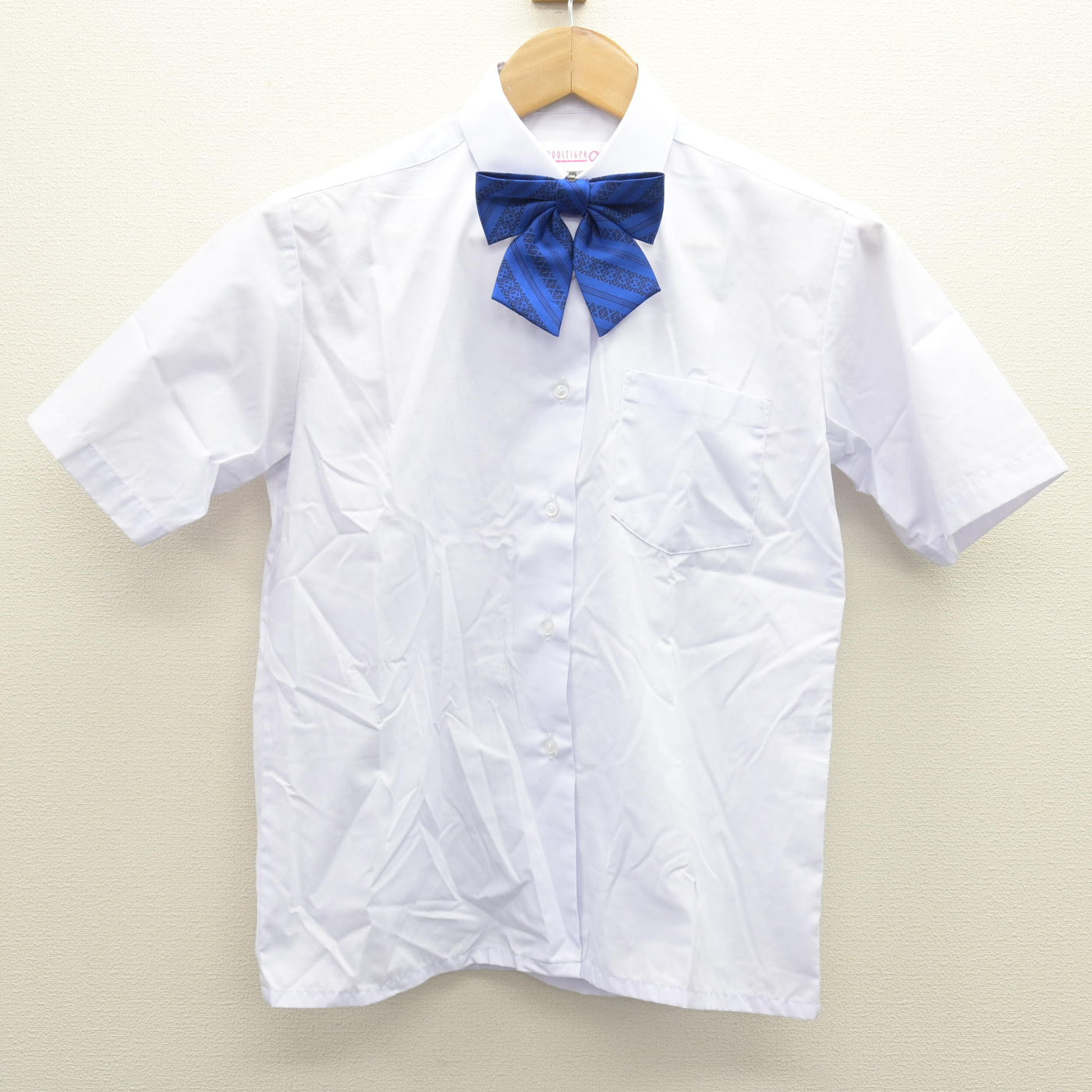 中古】福岡県 福岡市内中学標準服 女子制服 3点 (シャツ・スカート