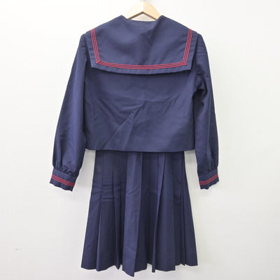 【中古】神奈川県 横浜隼人高等学校 女子制服 4点 (セーラー服・ニット・スカート) sf111610