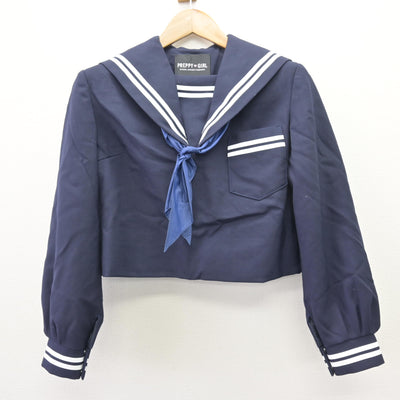 【中古】熊本県 熊本大学教育学部附属中学校 女子制服 5点 (セーラー服・ジャンパースカート) sf111614