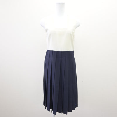【中古】福岡県 博多女子高等学校 女子制服 4点 (セーラー服・ニット・ジャンパースカート) sf111620