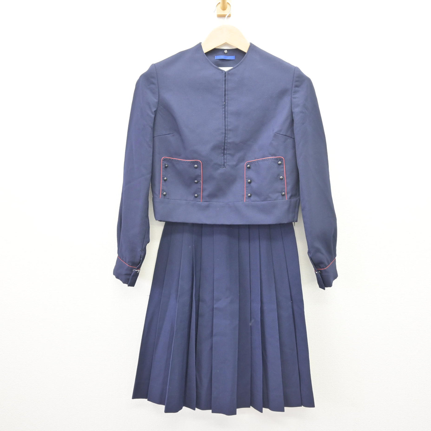 【中古】奈良県 帝塚山中学校・高等学校 女子制服 3点 (ブレザー・スカート・スカート) sf111631