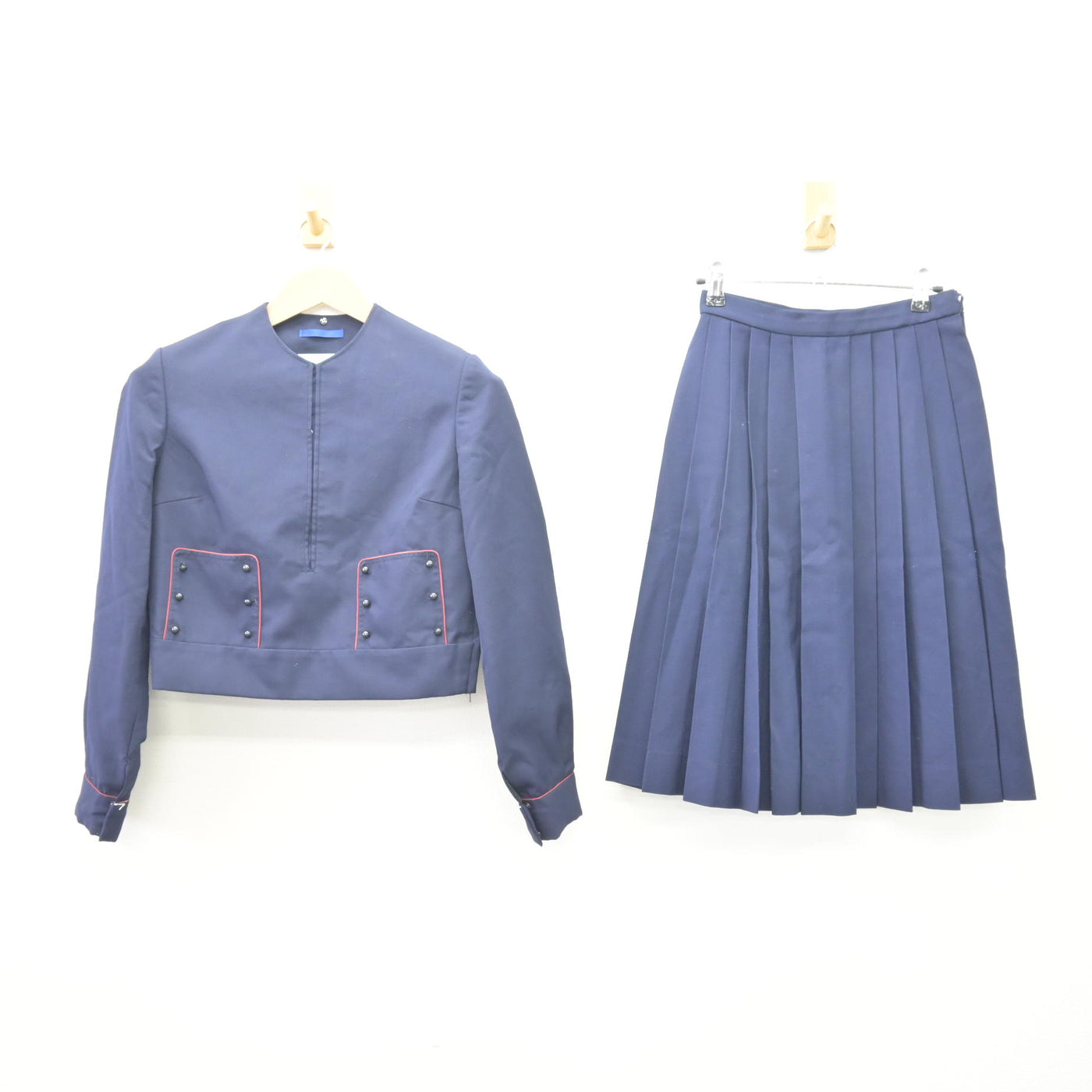 【中古】奈良県 帝塚山中学校・高等学校 女子制服 3点 (ブレザー・スカート・スカート) sf111631