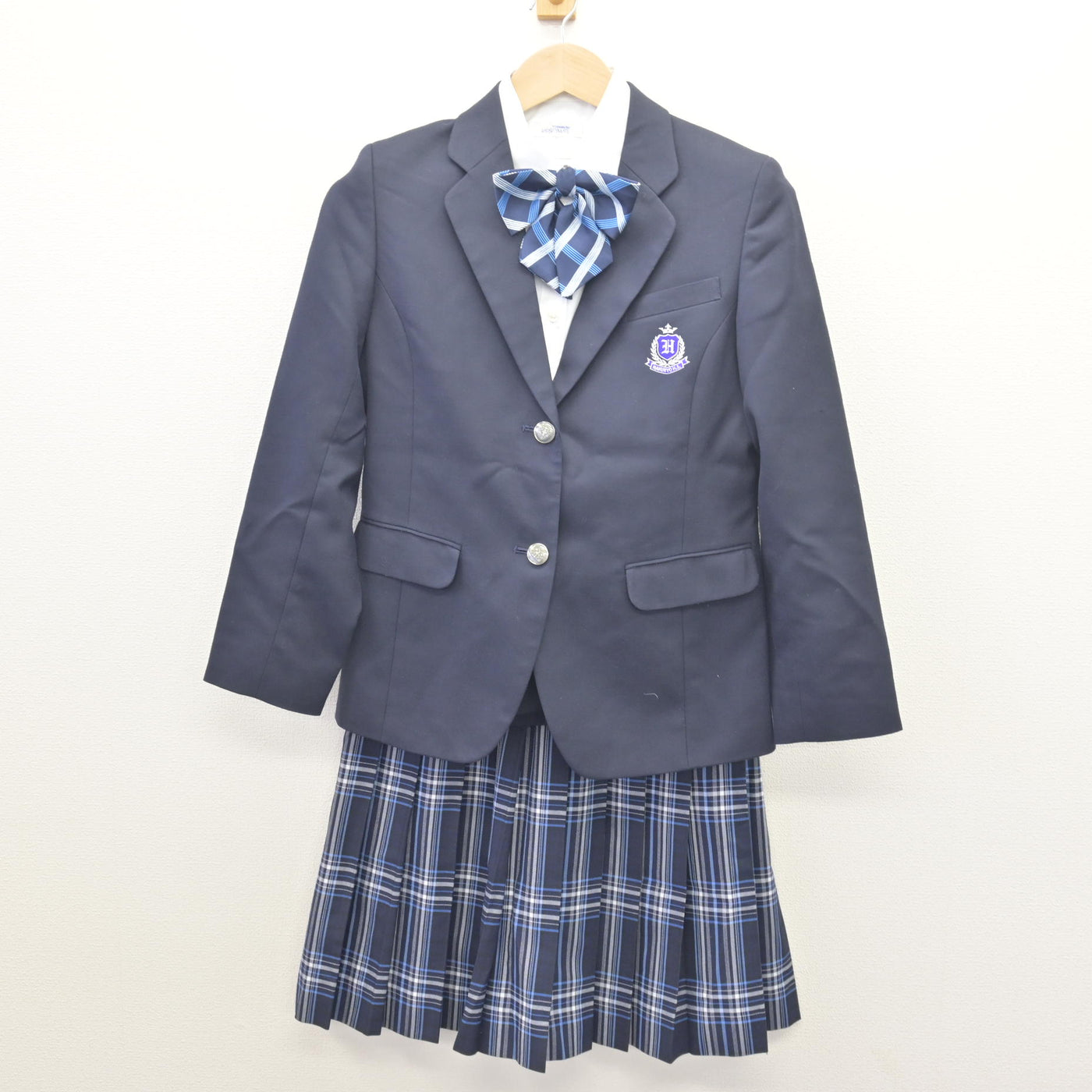 中古】千葉県 柏陵高等学校 女子制服 4点 (ブレザー・シャツ
