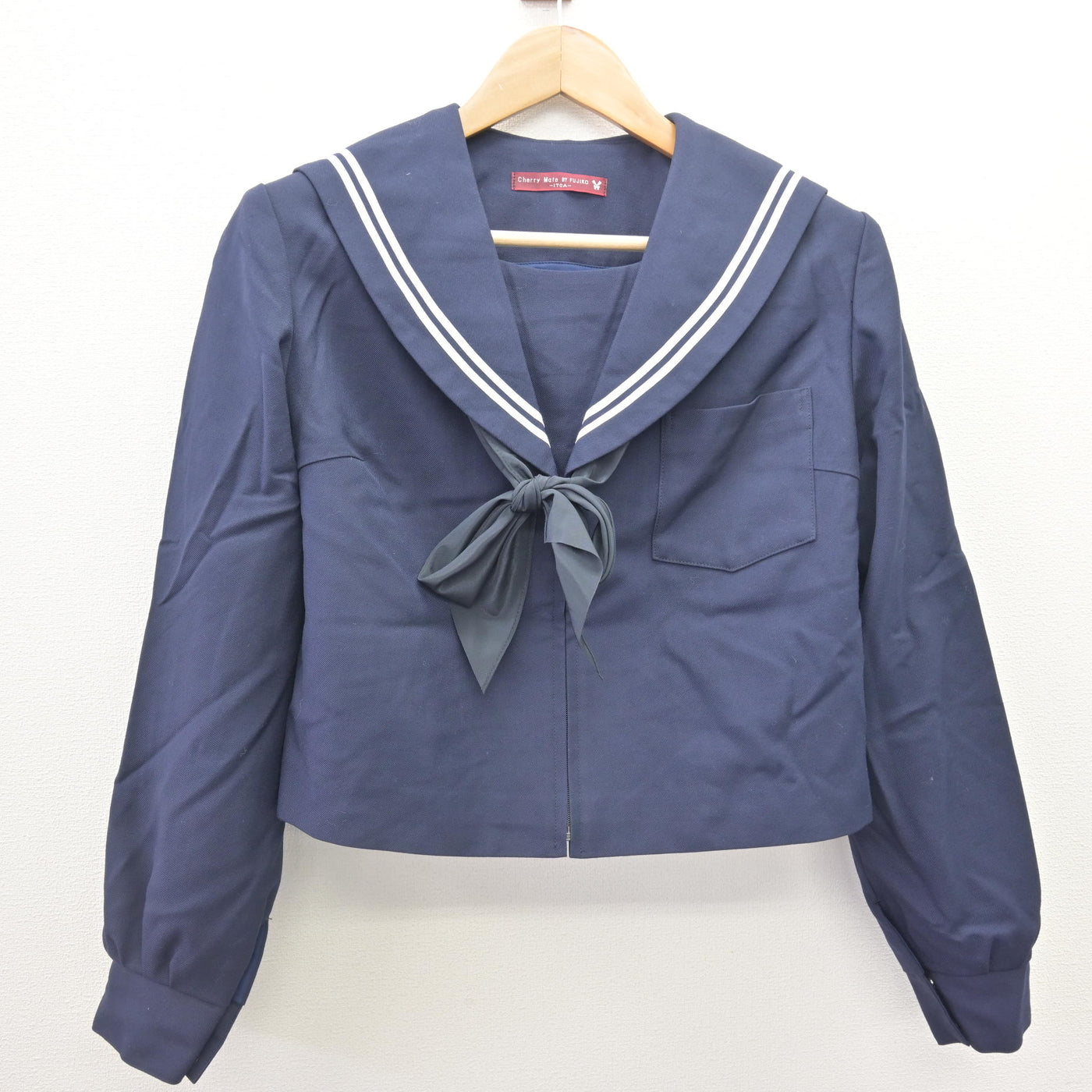 【中古】愛知県 御田中学校 女子制服 3点 (セーラー服・スカート) sf111696